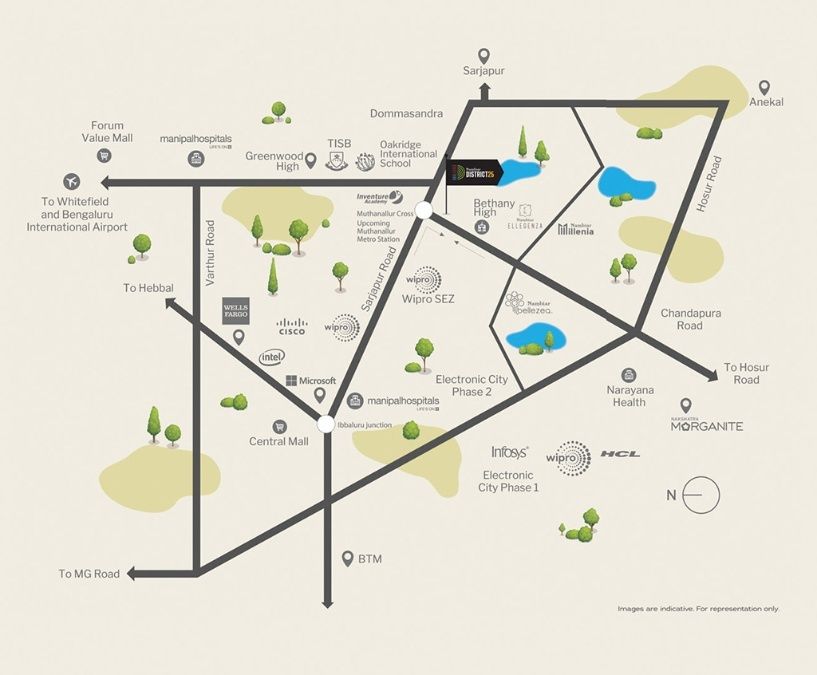 Godrej Vanantara Location Map